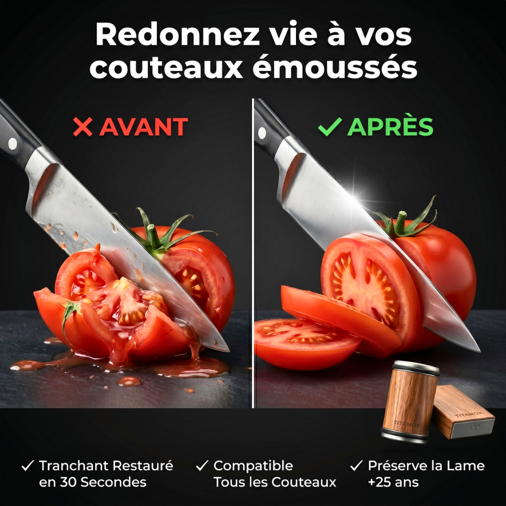 Aiguiseur de Couteaux Pro — TITANOX®