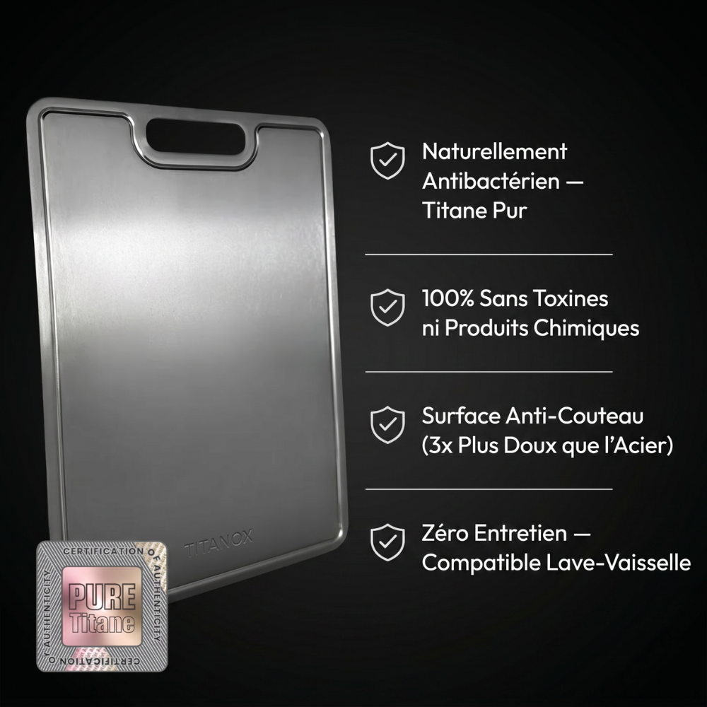 Planche 100% Titane Pur — TITANOX®