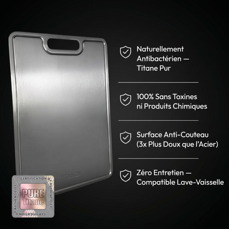 Planche 100% Titane Pur — TITANOX®