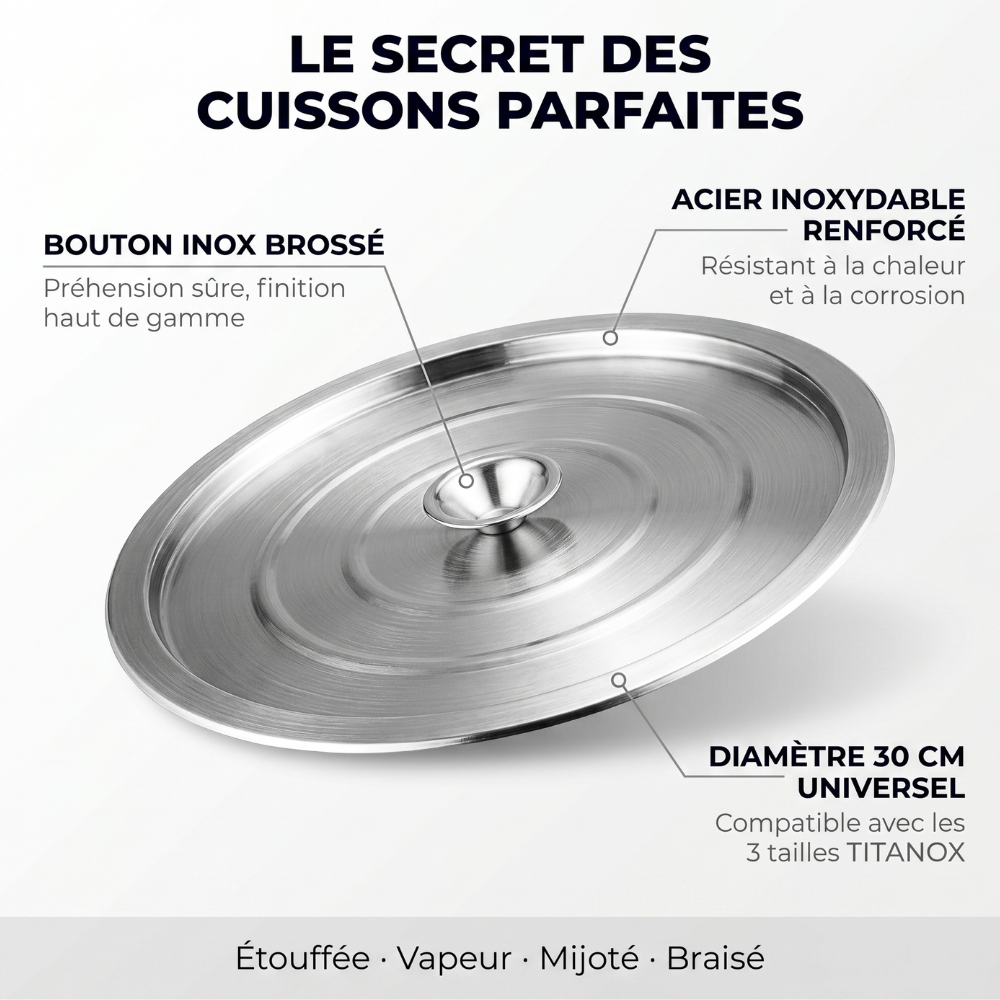 Couvercle Universel Inox — TITANOX®