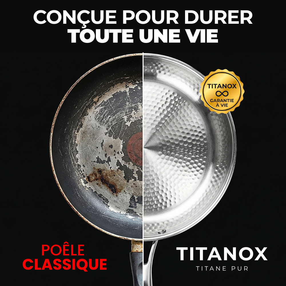 Poêle 100% Titane Pur — TITANOX®